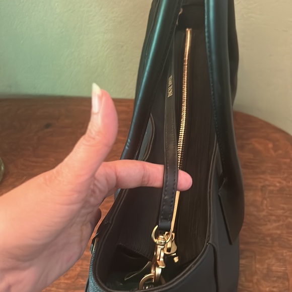 Dagne Dover Signature Legend Black Coated Canvas Large Tote - Picture 12 of 16